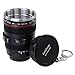 Fotodiox LenZcup EF Shotglass Set - Set of Three Camera Lens Mug Shot Glass Key chains, Mini Replica of Canon EF 24-105mm f/4L IS USM Lens (1:4), 1.5oz Stainless Steel Interior