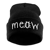 Cap ,BeautyVan Vintage Winter Knitting Beanie Hat Hiphop Cap (Black)