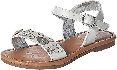 F F Flat Sandals For Girls White 1 Uk Buy Online At Best Price In Uae Amazon Ae