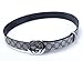 Men's Classic 38-mm Big GG Buckle Leather Jeans Belt (Length: 42inch, Sliver 1)