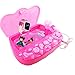 M SANMERSEN Karaoke Machine Toys for 3-6 Year Old Girls, Portable Musical Bag with Microphone Karaoke Player Toys for Girls Gifts Age 3 4 5 6 Xmas Gifts Pink