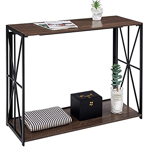 Coavas Console Table, Home Office Writing Study Desk, Laptop Table