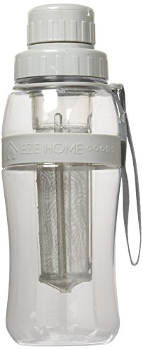 Click Here to See More Images EZE Homegoods Cold Brew Iced Coffee Maker Travel Bottle (Grey) - 28 oz = 829 ML.