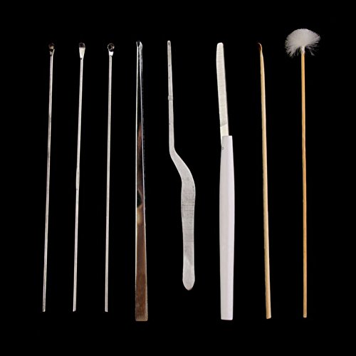 AKOAK 8 Pcs/Set Ear Pick Ear Wax Removal Cleaner Ear Care Tools Multifunction Beauty Tool Kit