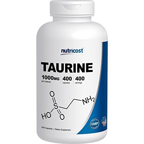 Nutricost Taurine 1000mg; 400 Capsules