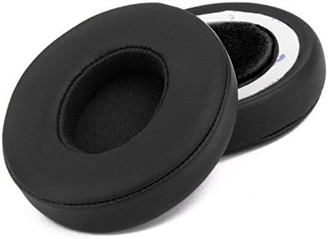 Memory Foam Ear Cover Protein Leather Ear Cushion Replacement Parts Earpads for Solo 2 Wired / Wireless On Ear Headphones Solo2 Solo3 (BLACK)