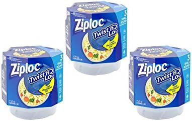 Ziploc Twist N Loc block out air and lock in freshness Small Containers, 9 count
