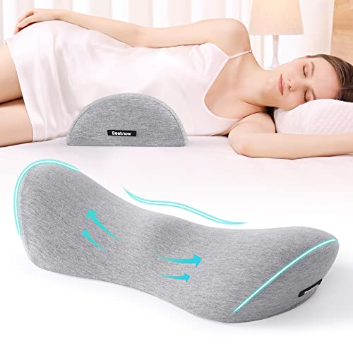 Lumbar Support Pillow for Bed Lower Back Pillow for Sleeping Lumbar