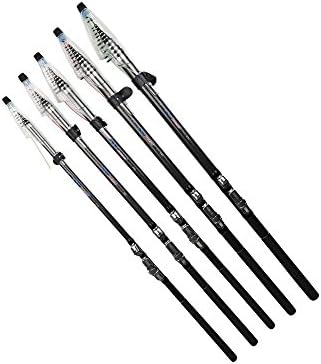 WCKJT 3.6m/4.5m/5.4m/6.3m Telescopic Fishing Rod Retractable Fishing Pole Rod Saltwater Travel Spinning Rod