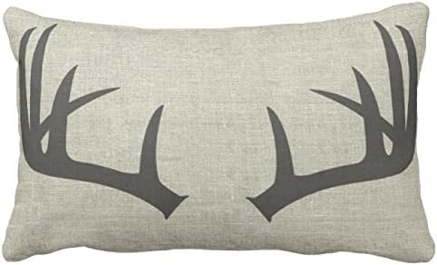 Amazon Com Uoopoo Deer Antlers Lumbar Throw Pillow Case Square