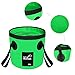 Littleadd Portable Premium Collapsible Bucket Folding Bucket Wash Basin for Traveling Hiking Fishing Boating Gardening (20L Green)thumb 1