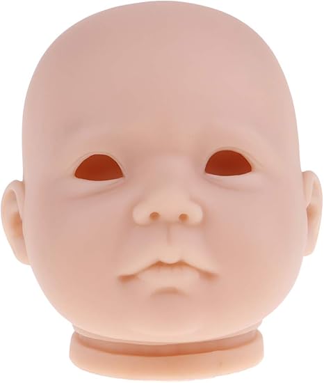 Silicone Newborn Baby Doll Head Sculpt 