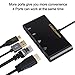 CableCreation USB-C Hub, 4 in 1 Type C to 4K HDMI+Gigabit Ethernet+USB C PD Charging+USB 3.0 Adapter, Compatible with MacBook Pro 2018, iPad Pro 2018,XPS 13, Surface Book2, ChromeBook Pixel, Yoga 920