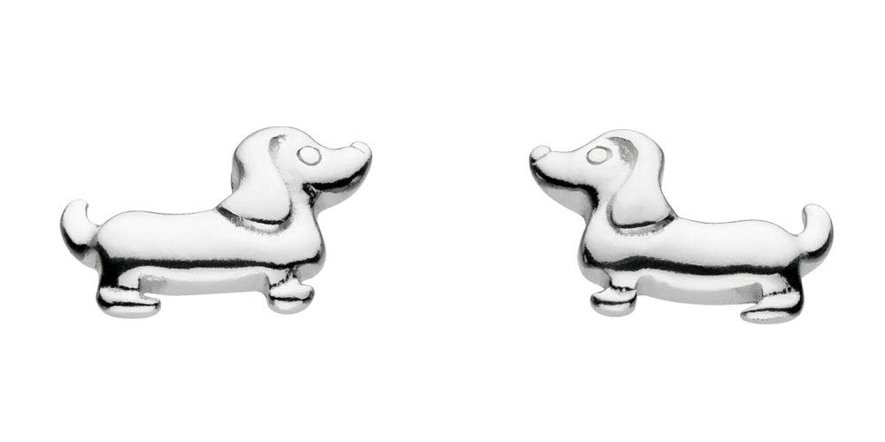 Dachshund Earrings Sterling Silver 925 – Sausage Dog Stud Earrings, Hypoallergenic Nickel Free, Dog Lover Gift for Women, Animal Jewellery UK