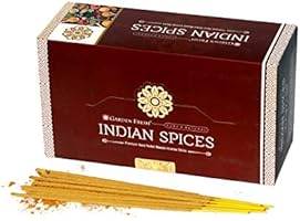 Jardin fresco : Incienso Premium Especias Indias | 12 Paquetes de 15 Gramos Cada uno en una Caja | Caja de 180 Gramos | Incienso Puro y Natural: Amazon.es: Hogar
