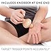 Body Back 2-in-1 Wood Back Roller & Knobber, Deep Tissue Massager & Muscle Roller, Wood Therapy Massage Tool (5 inch)