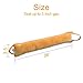 fowong Under Door Draft Stopper, 36 inch Long Door Seal Gap Blocker Sound Reducer Door Sweep with Hook Tape, Light Orange