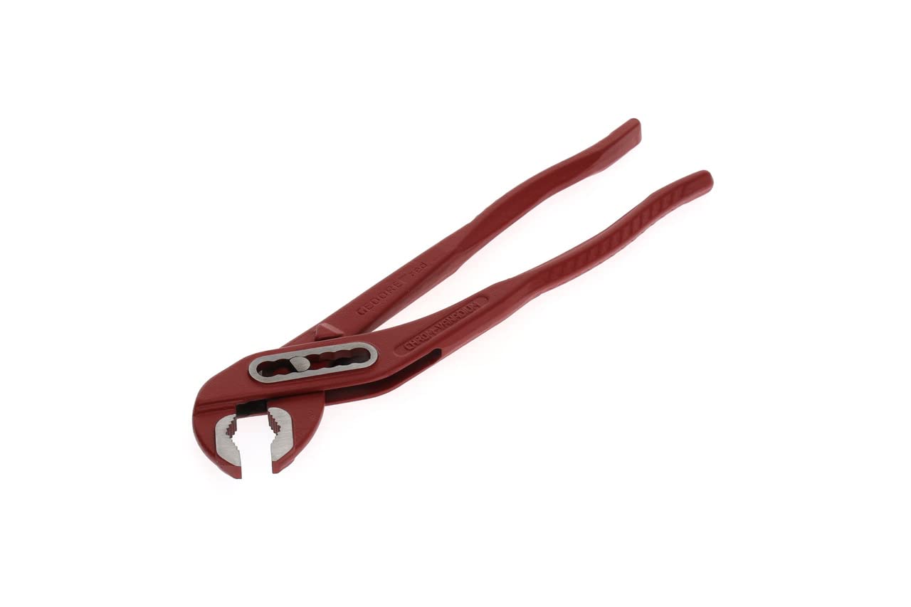 GEDORE red Water pump pliers, Clamping width to 33 mm, 7-position adjustable, Safety-box joint, Flat, R28100010