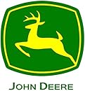 John Deere Logo CreativeStickers0416 Set Of Two (2x) Stickers , Laptop , Ipad , Car , Truck , Size 4 inches on Longer Side