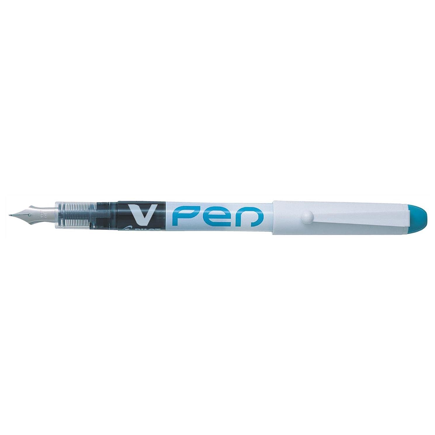 Pilot V Pen Disposable Fountain Pen - Peacock Green, Box of 12