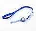 yueton 6pcs Colorful Plastic Translucent Retractable Key Chain Reel Key ID Badge Holder with Lanyard Neck Strap
