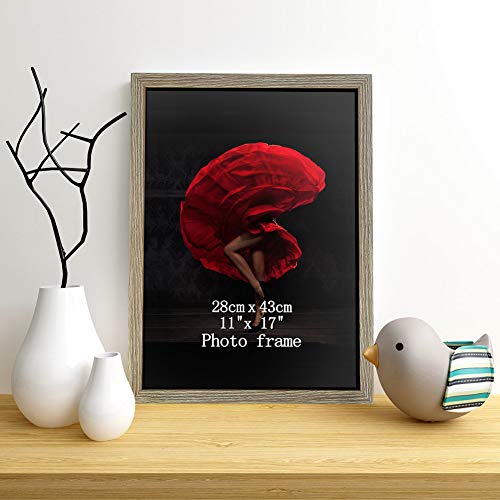 ZBEIVAN 11 x 17 Picture Frames Set of 6 Rustic Distressed Art Wall