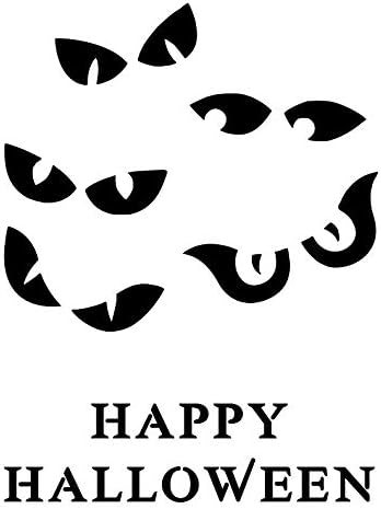 Mixed Media - CREEPY EYES Spooky Monsters Dark Halloween 8.5