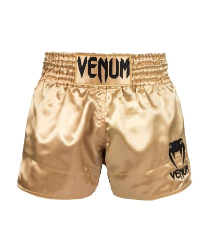 Venum, Classic Short de Muay Thai, Homme, L, Or/Noir