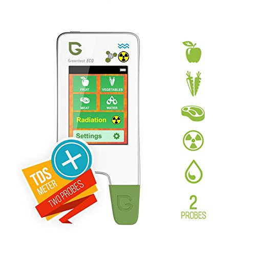 Greentest Eco5 All-In-One Food Nitrate Checker (Meat, Fruit & Vegetable) + Radiation Detector + Water TDS Meter