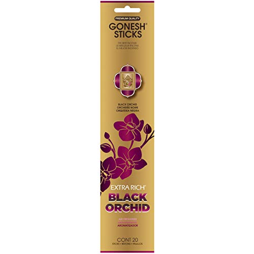 Gonesh Black Orchid-20 Extra Rich Incense, 20 Stick - Thumbnail 3