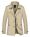 Lega Men's Fur Lining Thick Coat & Jacket Stand Collar Outerwear