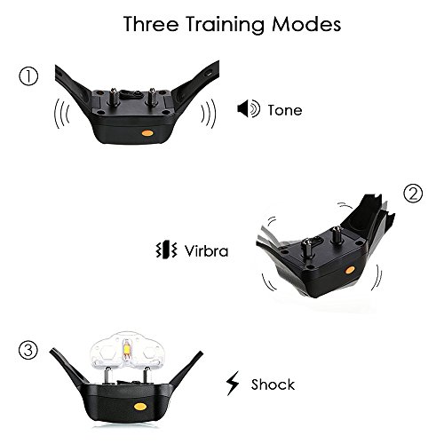 image for Dog Training Collar,Banne 650 Yard Rechargeable and IPX7 Waterproof To