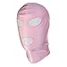 HOT TIME Unisex Lycra Spandex Zentai Hood Mask (L-Large, Pink-Open Eyes Mouth)