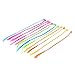 Lumiparty High Quality 11 Inches One Dozen Neon Nylon Braided Hair Extensions Attachments, Assorted Colors Nylon Clip Snap On Children Kit for Birthday Party Favors