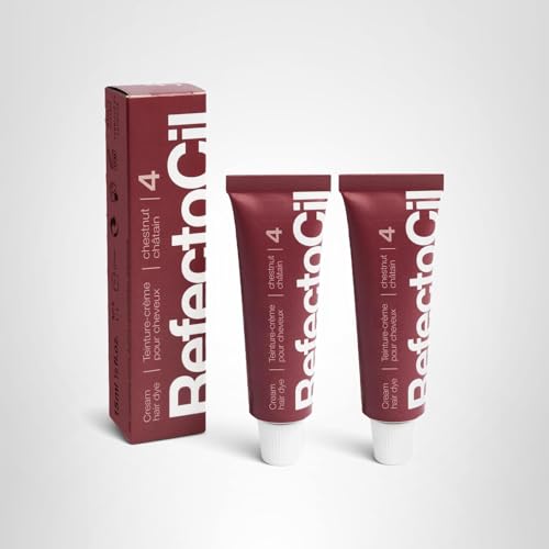 RefectoCil Cream Hair Dye 2-Pack - Professional Hair Tint for Long-Lasting Color - Chestnut (4)