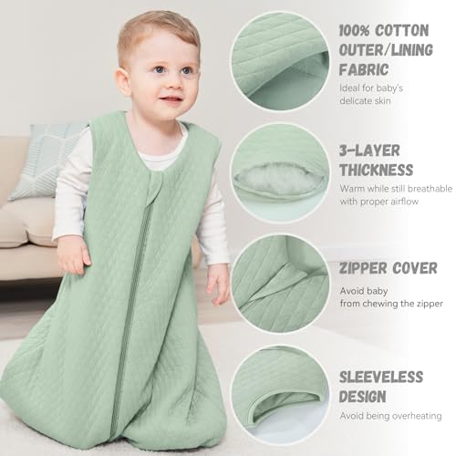 Yoofoss Baby Wearable Blanket TOG 2.5 Winter Sleep Sack 1824 Months