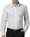 Casual Button Down Dress Shirt for Men Slim Fit White (L) KL-2 CL1044