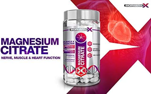 Maximum Strength 500mg Magnesium Citrate Supplement (60 Capsules / 1 Per Day) 100% Pure Certified, Maximum Strength - Image 3