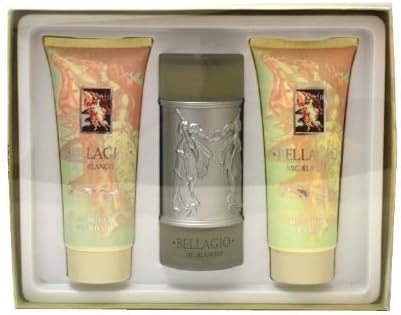 Vapro International Bellagio Women Gift Set (Eau De Parfum Spray, Body Cream, Body Wash) by Vapro