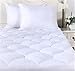Quilted Fitted Mattress Pad | Mattress Cover Breathable, Waterproof, Hypoallergenic - Mattress Topper (King Size)