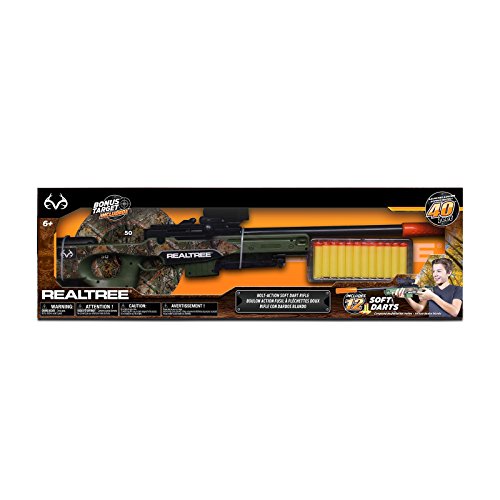 NKOK Realtree Bolt Action Soft Dart Rifle (Best Bolt Action Deer Hunting Rifle)