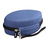 Hard Carry Travel Bag Case for iJoy Matte Finish Premium Rechargeable Wireless Headphones Bluetooth Over Ear Headphones Foldable Headse (Blue)