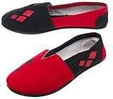 DC Comics Harley Quinn Canvas Slip On Shoes Medium