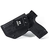 KOBRA Products IWB M&P Shield 2.0 Holster, M&P Shield Concealed Holster for 9 & 40mm Compact, M&P 9mm Holster from Made in USA Kydex, M&P Conceal Carry Holster with Adjustable Cant - Left Hand Draw