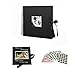 potricher 10x10 Inch DIY Scrapbook Photo Album Hardcover Black Blank Kraft Paper for Guest book Wedding Anniversary Family Valentines Day (Black, 10 Inch)