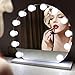 Hollywood Style LED Vanity Mirror Lights Kit, Guckmall 12 LED 17.6ft 7000K Dimmable Daylight White Flexible LED Light Strip with Dimmer for Makeup Vanity Table Set in Dressing Room Mirror Not Included