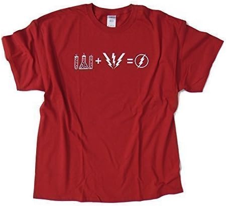 FLASH Formula - Big Bang Theory inspired design - Red T Shirt - 100% Cotton (M)