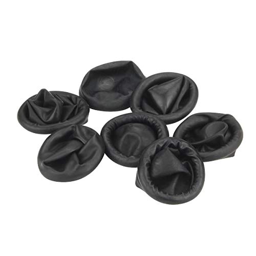 Electrical Buddy Disposable Black Latex Finger Set Rubber Fingertip Protection Finger Glove Art Latex Tissue 200PCS Finger Cover
