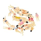 Pack of 20pcs 1:50 Painted Model Beach People Figures