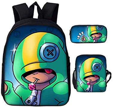 Backpack Children's 3D Printing School Bag Multi-Function Three-Piece Suit